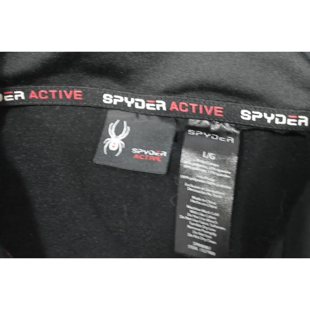 Spyder Fleece Athletic Jacket‎ 1/4 Zip Performance Long Sleeve Mens Size XL